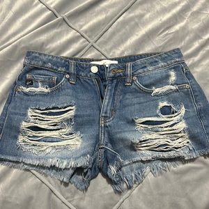 KanCan distressed jean shorts